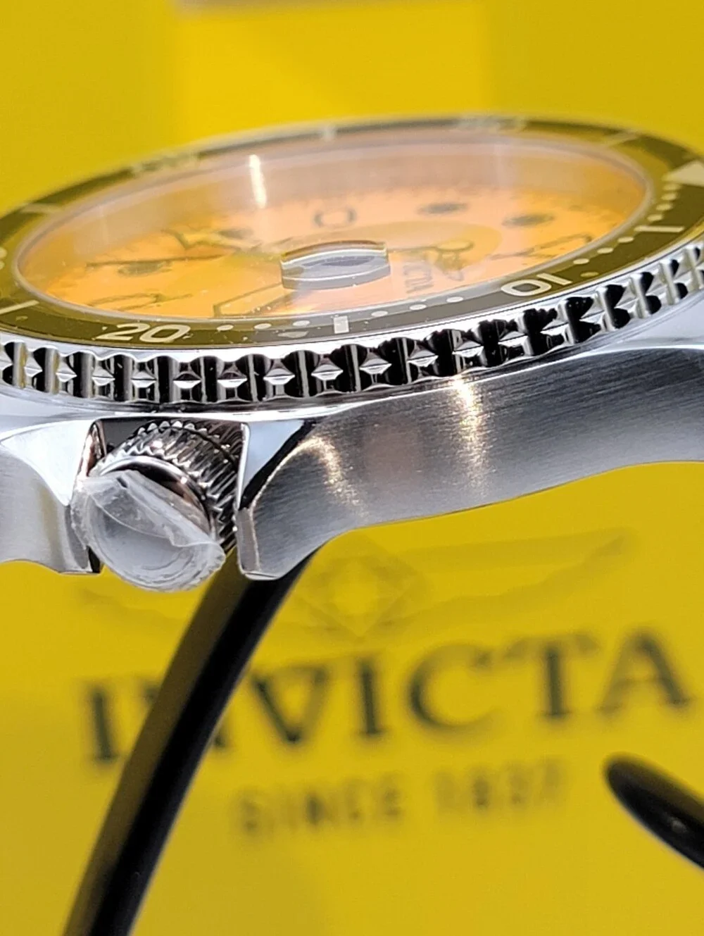 Invicta ⌚️ Men’s Pro Diver 48884 Velmora 46mm Watch Orange Dial Offset Crown